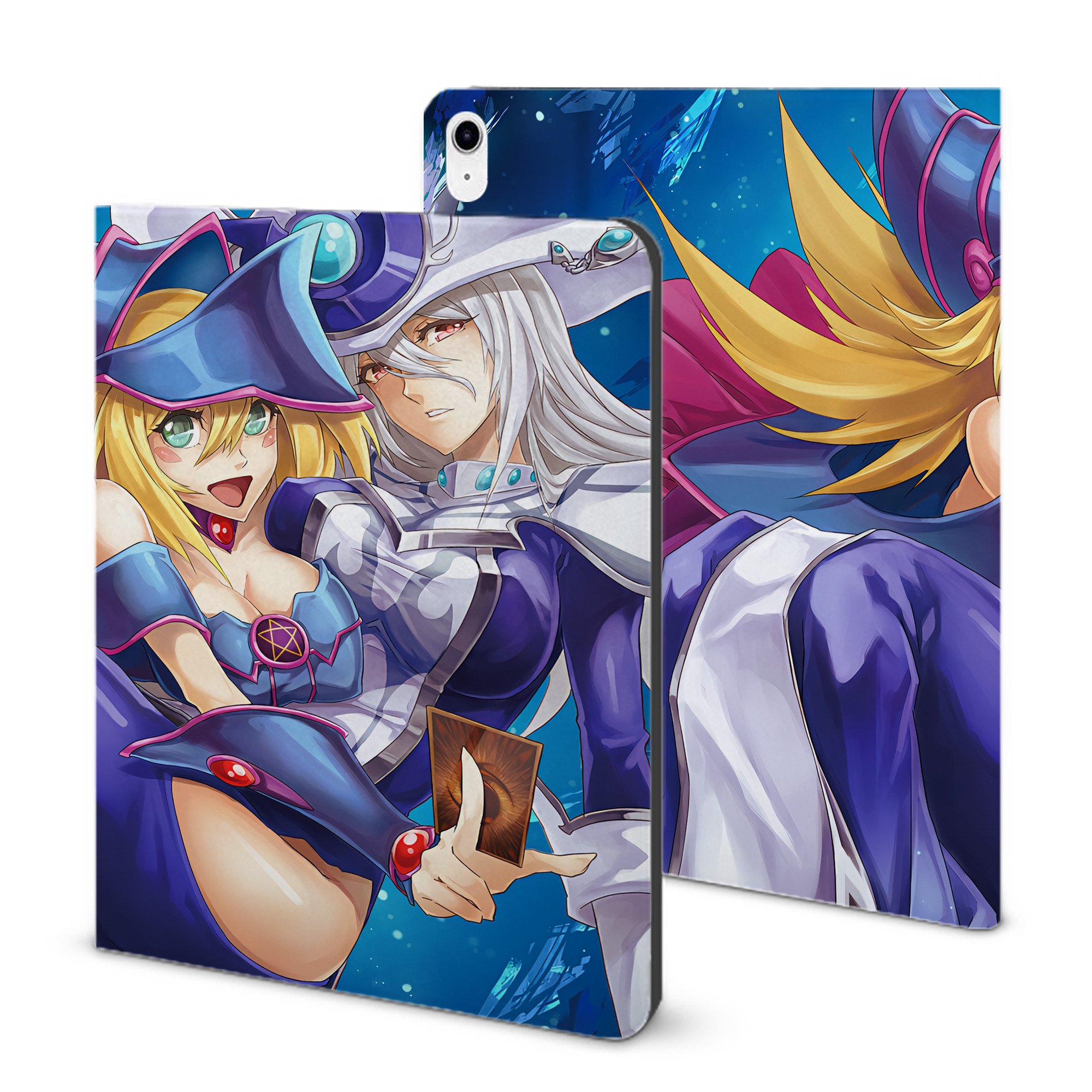 （画像用） 遊☆戯☆王 Yu-Gi-Oh! IPad ケース ブック型 PUレザー TPU 耐衝撃 軽量 薄型 ペン収納なし 全面保護 IPad 各モデル対応